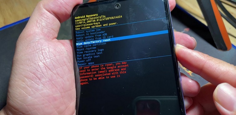 How to Easily Factory Reset Galaxy A72
